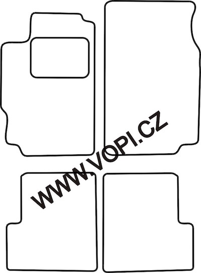 Autokoberce Peugeot 406 1995 - 2005 Autofit (3606)